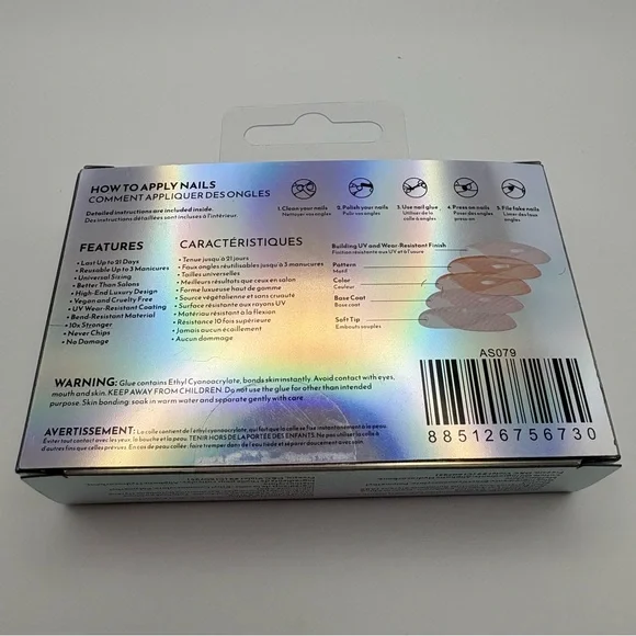 Nail Reformation Press-On Nails French Butter Yellow with Bees Spring Summer - Picture 4 of 5